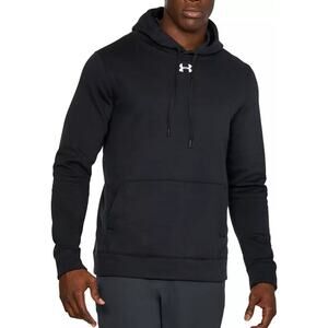 NWT Under Armour UA Rival Fleece Men's Team Hoodie in Black size Large